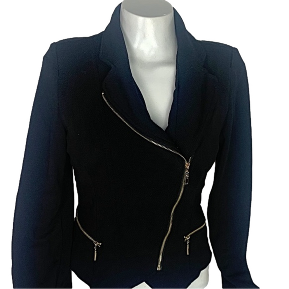 LOVE & LIBERTY- Black Zippered Blazer - Picture 5 of 16